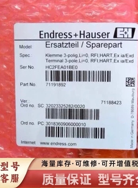 非标价E+H 71191892 HART Exia模块