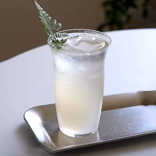 敞口鸡尾酒杯简约轻薄款透明玻璃杯拿铁咖啡杯冷饮杯果汁杯饮品杯
