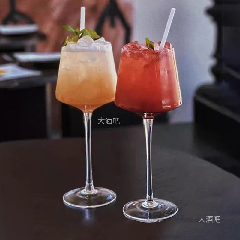 女生微醺酒杯高颜值鸡尾酒杯红酒杯高脚杯氛围感酒杯葡萄酒调酒杯
