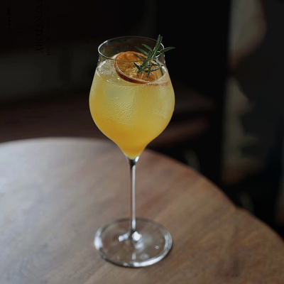 轻奢反口甜酒香槟杯高脚杯精致法式鸡尾酒杯起泡杯玻璃葡萄红酒杯