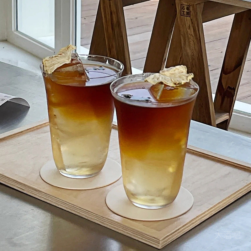 日式超薄阔口玻璃杯鸡尾酒杯冰球威士忌酒杯古典水杯特调杯咖啡杯