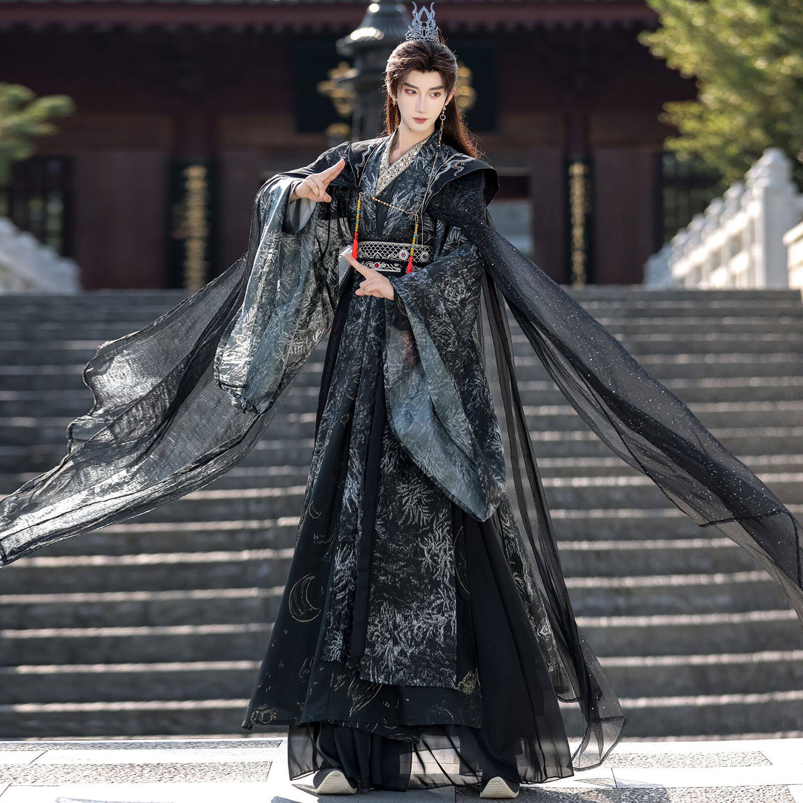 原创汉服男女款2026新款中国风民族传统服饰影视仙侠风暗黑袍古装