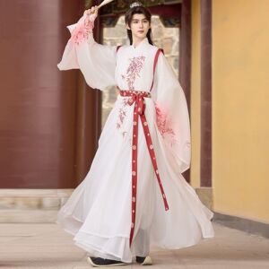 原创汉服2026新款宋制竹叶印花绣花圆领袍比甲男女同款汉元素古装