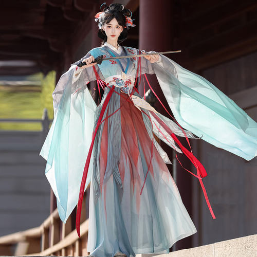 2026新款汉服【破茧】女款仙气飘逸武侠影视仙侠风刺绣古装