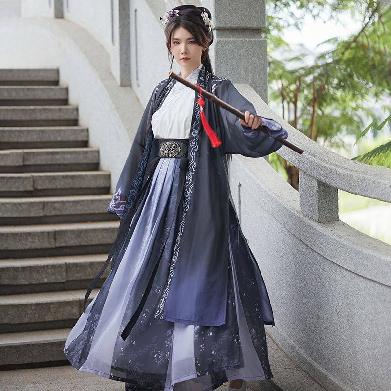 原创汉服女2026新款宋制褙子齐腰国风侠客风古装日常古风改良套装