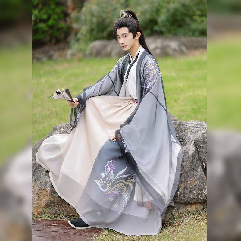 正品原创2026春夏季新款汉服男侠客公子古装中国风齐腰襦裙魏晋风