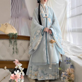 马面裙重工绣花簪花日常旅拍古装 原创汉服女明制2026新款 立领长衫