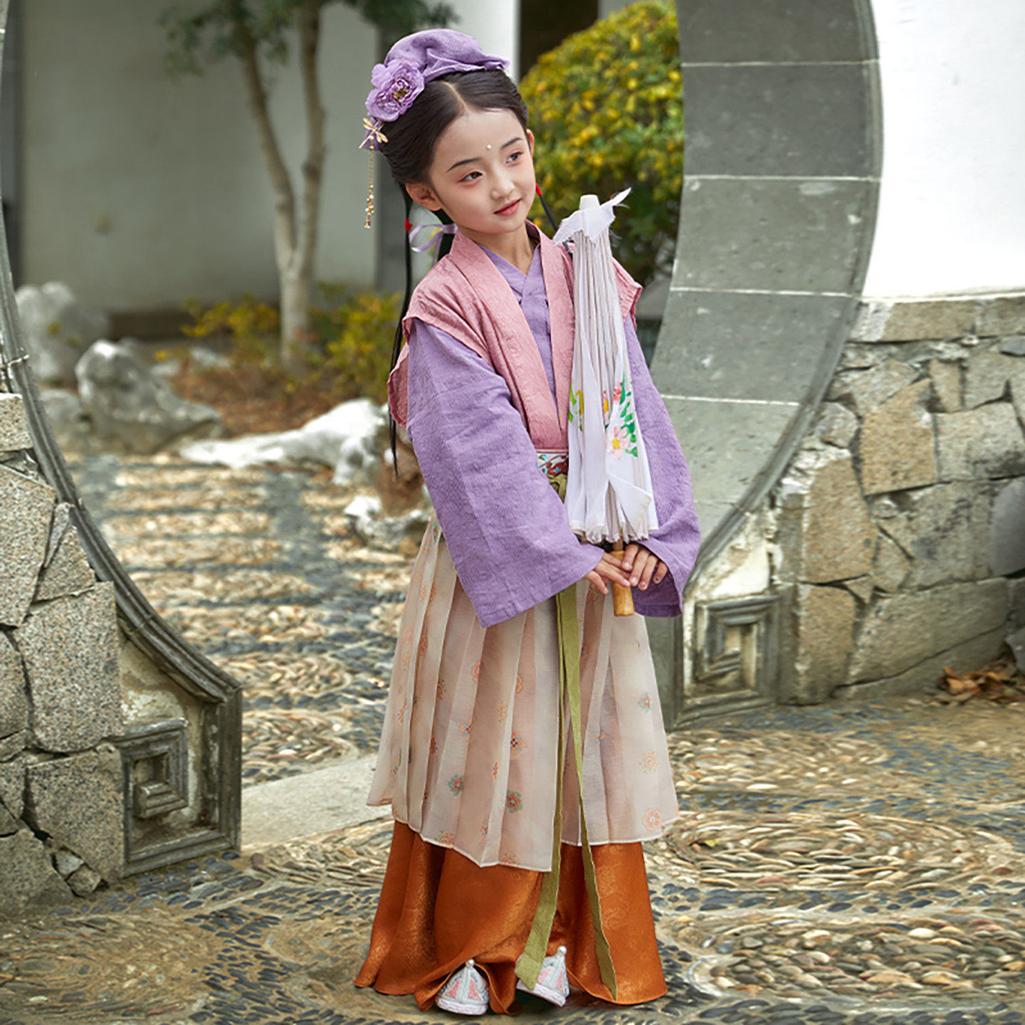 原创宋制女童汉服2026新款中国风超仙儿童女宝宝套装古风日常古装