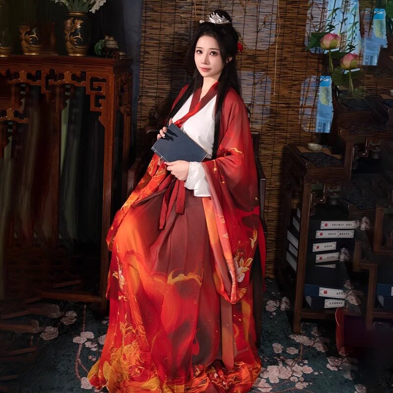 原创汉服女2026新款古装拜年服婚服喜庆日常表演中国风仙古装秋冬