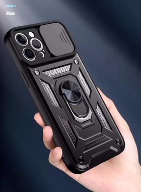 适用小米13手机壳推窗12TPro保护套滑盖14Pro外壳遮挡摄像头开关13lite镜头盖12s带指环扣12pro支架11防摔por