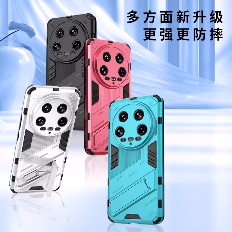 适用小米14ultra手机壳朋克风创意xiaomi14u保护套全包镜头气囊防摔十四uitra磨砂隐形支架男女潮新款个性壳