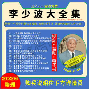 李少波视频真气运行法打通任督二脉中医精品课程学习教程资料
