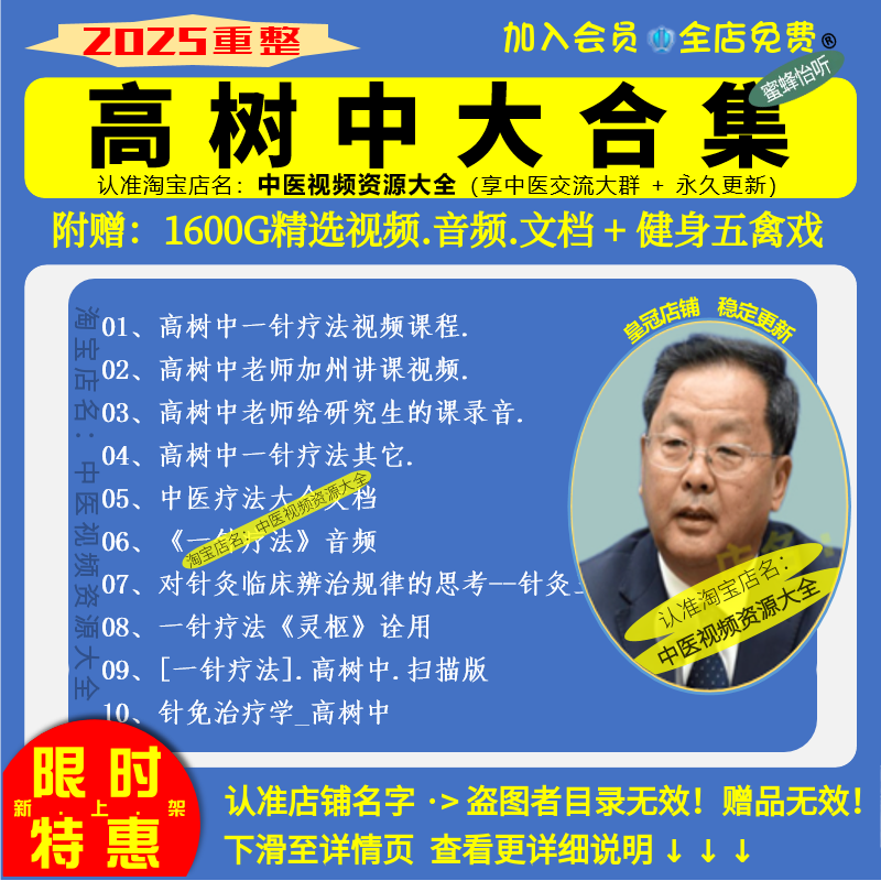 高树中视频一针疗法中医视频