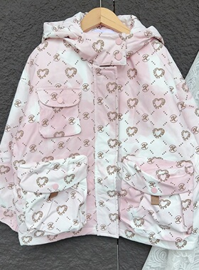 柜769K K女童户外轻棉衣运动秋冬装洋气儿童冬季夹棉外套棉服保暖