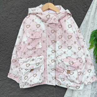 柜769K K女童户外轻棉衣运动秋冬装洋气儿童冬季夹棉外套棉服保暖