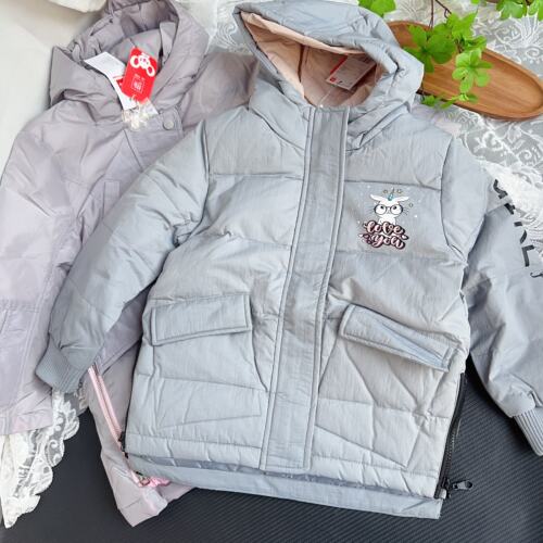 季季乐厚实女童白鸭绒羽绒服