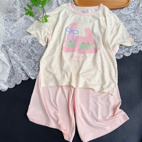 儿童睡衣女孩夏季2026新款A类抗菌透气外出空调服女童家居服套装