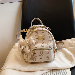 ins超火迷你双肩包女2023新款 学生小背包休闲逛街百搭小包包 韩版