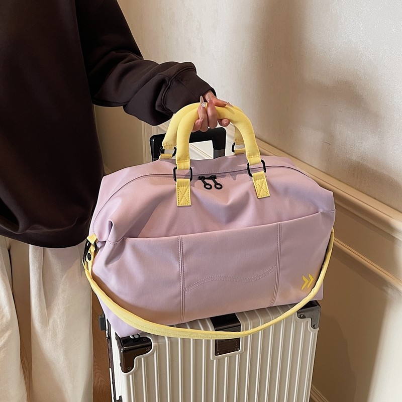 轻便大容量旅行外出短途行李包运动健身收纳袋出差便携斜挎手提包
