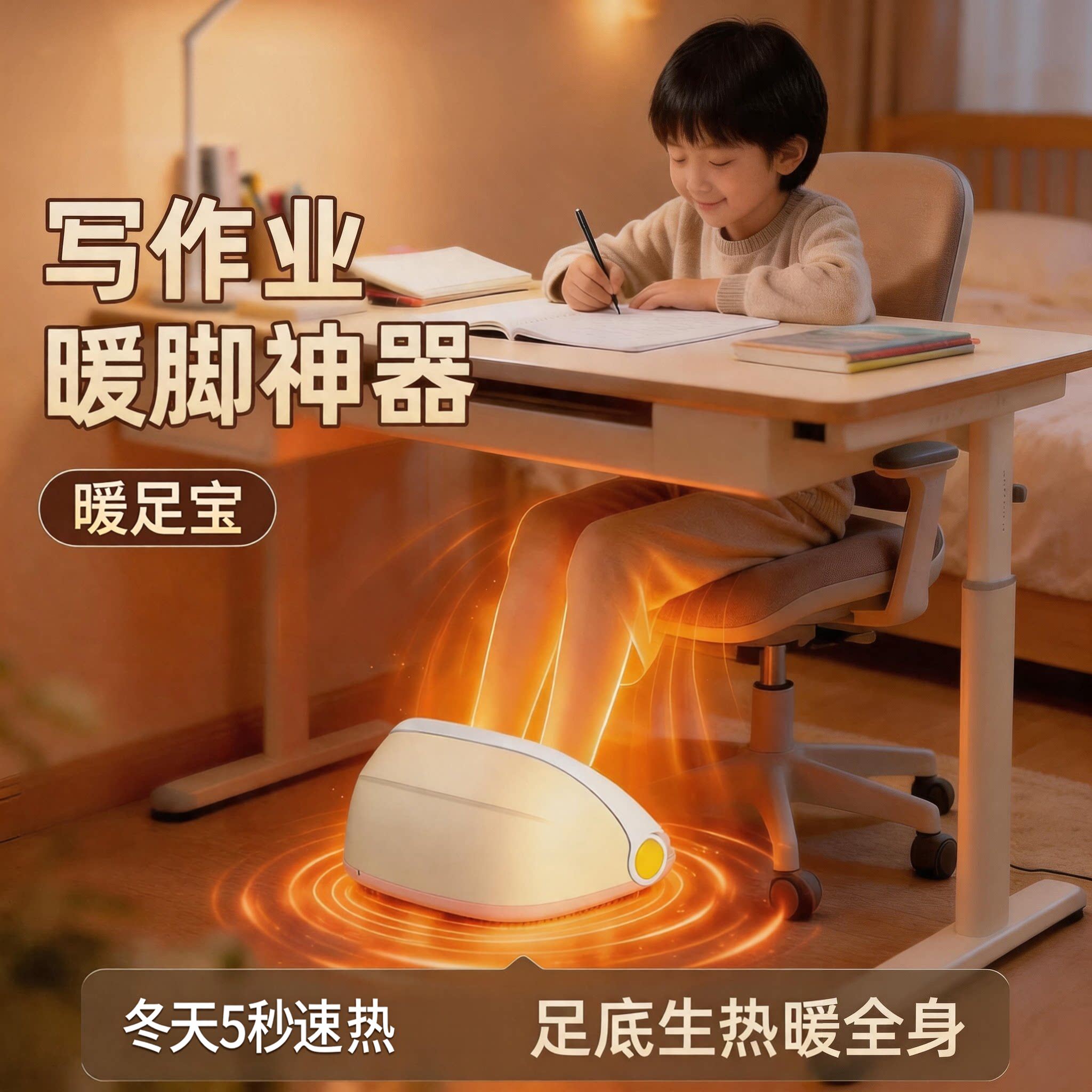 冬季石墨烯暖腿神器桌下暖脚