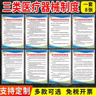 三类医疗器械管理制度牌医院产品采购进货验收查验仓库保管责标识