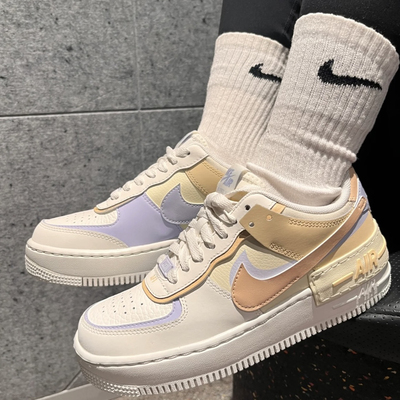 耐克Air Force 1女子新款厚底透气耐磨休闲板鞋DZ1847-114