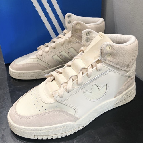 ADIDAS三叶草 COURTBEAT 米白复古男女运动板鞋运动鞋 ID9658