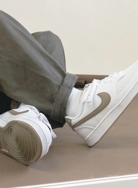 耐克/NIKE COURT VISION LOCUPD 白浅灰紫运动鞋板鞋 DH3158-109