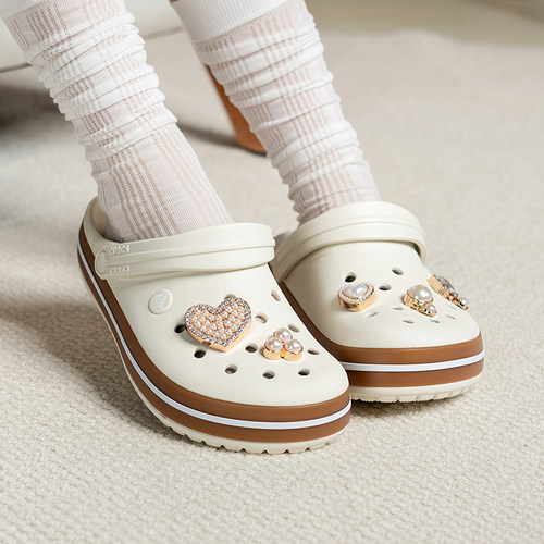 Crocs/卡骆驰Crocband Clo 包头沙滩 一脚蹬洞洞鞋凉鞋212756-2MD