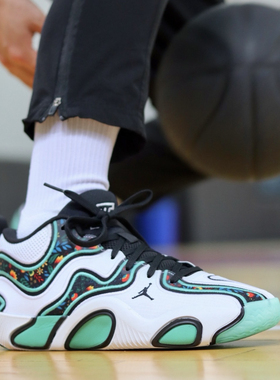 JORDAN Tatum 3 白绿色塔图姆3代实战篮球鞋 FZ6601-103