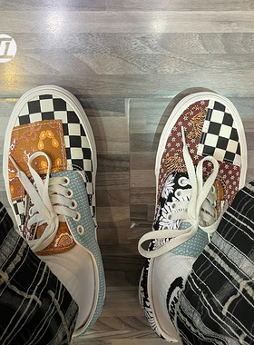 范斯VANS ERA 男女保卫地球刺绣印花撞色低帮休闲板鞋VN0A4U39WZ2