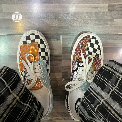 范斯VANS ERA 男女保卫地球刺绣印花撞色低帮休闲板鞋VN0A4U39WZ2