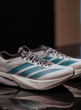 阿迪达斯adidas Adizero Boston 13 低帮 系带 防滑 耐磨 跑鞋