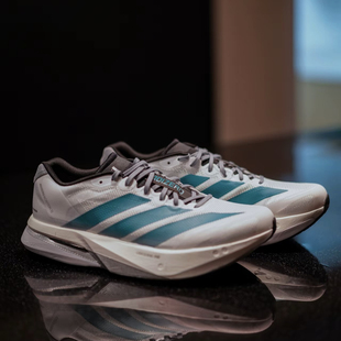 阿迪达斯adidas Adizero Boston 13 低帮 系带 防滑 耐磨 跑鞋