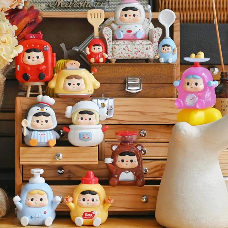 正版黑玩饱饱吃饱饱的小厨房盲盒