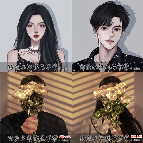 qq炫舞情头头像闪图动态头像真人卡通情侣头像端游