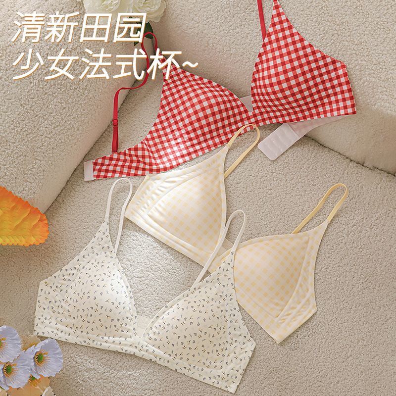 纯欲法式三角杯深V小胸性感内衣