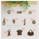 D组复古金属青古铜色拉链头拉片吊坠挂坠挂件挂饰 拉链包配饰配件