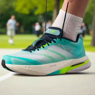 阿迪达斯 男款 Adizero 13低帮跑步鞋 绿色JS4945 Boston Adidas