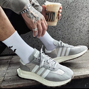 Adidas/阿迪达斯三叶草男女鞋运动舒适休闲跑步鞋H03075  Q47101