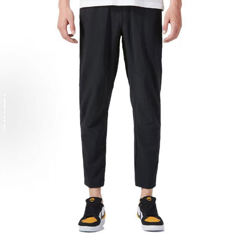 Nike/耐克Dri-Fit纯色系带速干直筒透气休闲裤男款黑色FB7547-010