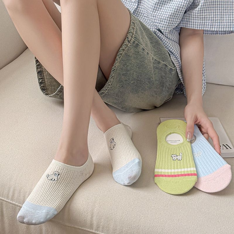 夏季薄款船袜女低帮浅口隐形袜子