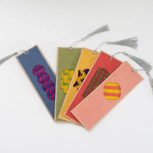 非遗竹编古风宣纸书签diy材料包研学团建沙龙暖场活动手工作业