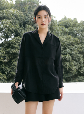 婉甸2025年秋季新品黑色短裤套装1243L01RS1YX