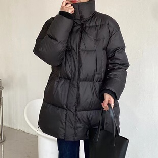 高领无帽90%鸭绒 羽绒服701 230.5g充绒量休闲通 韩国中长款 特价