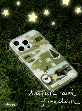 MhappyManner原创旷野小羊手机壳 适用于苹果16promax iphone16pro 15 pro/14pro全包软边手机套