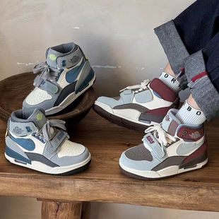 儿童aj气垫高帮2025秋季款男童潮牌运动鞋女童休闲鞋中大童篮球鞋