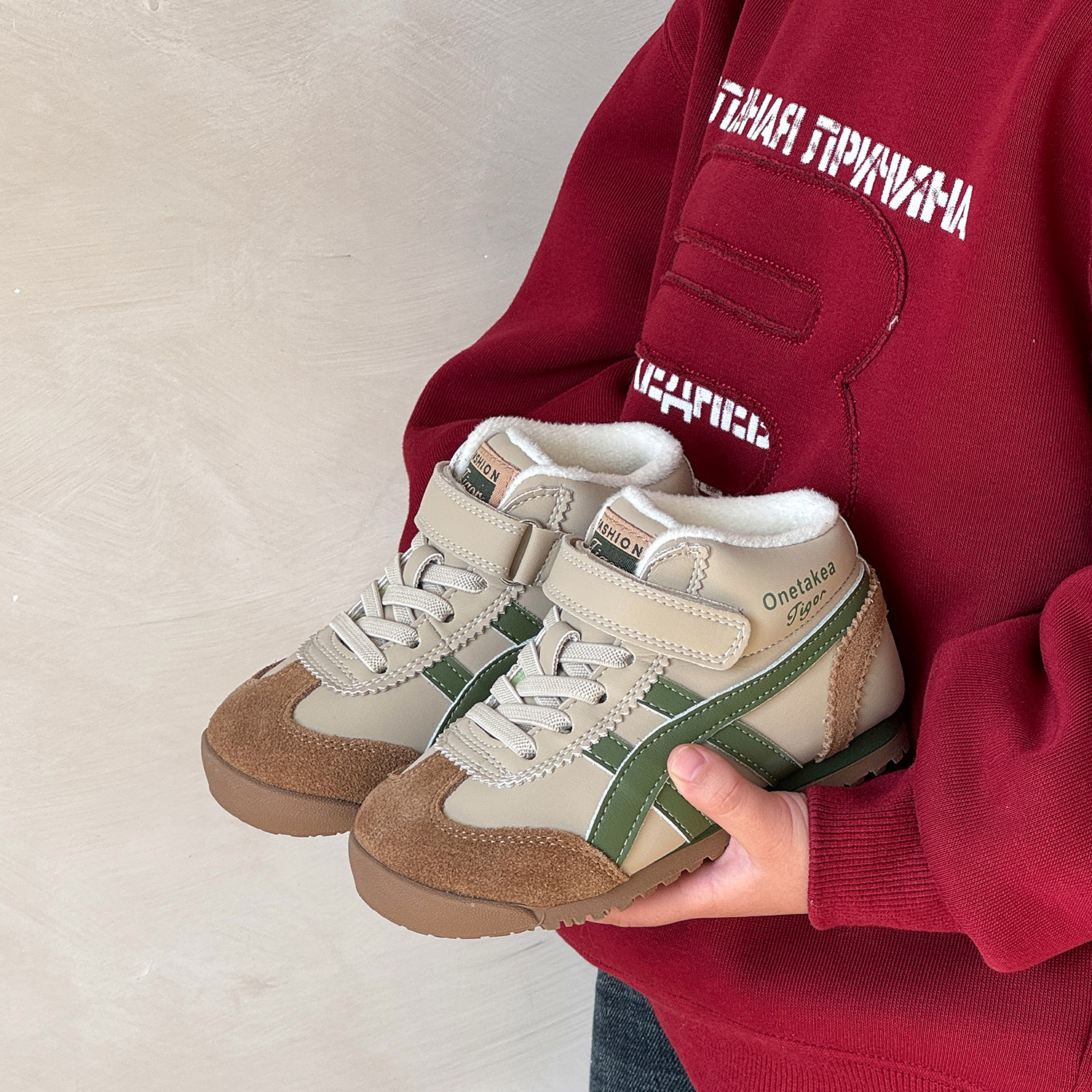 儿童棉鞋复古二棉阿甘鞋男女童加绒保暖运动鞋秋冬季高帮休闲鞋子,童鞋/婴儿鞋/亲子鞋,棉鞋,淘宝优惠券,粉丝福利购,淘宝优惠卷