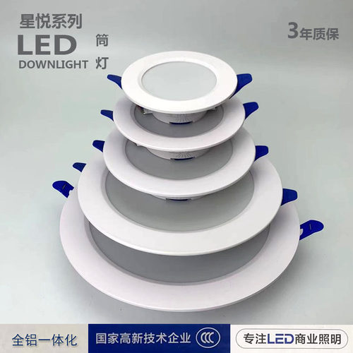 LD照明铝壳天花灯LED大功率筒灯