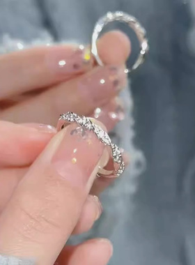 2026新品麻花小指叠戴开口时尚简约基础款素圈方糖指环厂家直销